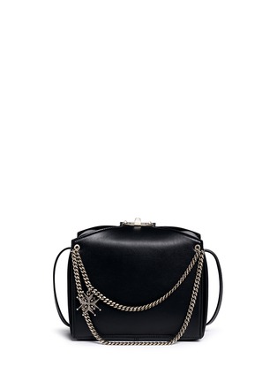 Main View - Click To Enlarge - ALEXANDER MCQUEEN - Star charm chain leather box bag