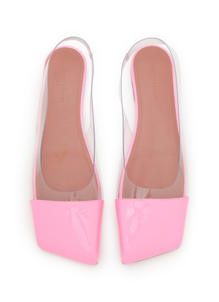 Detail View - Click To Enlarge - AMINA MUADDI - Ane PVC Patent Leather Slingback Flats