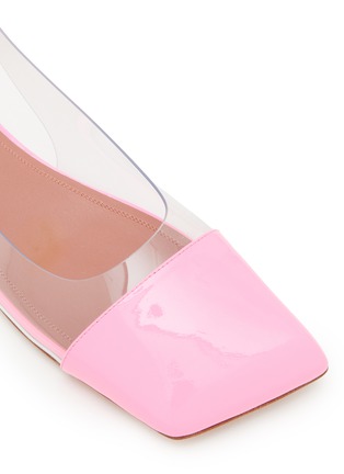 Detail View - Click To Enlarge - AMINA MUADDI - Ane PVC Patent Leather Slingback Flats