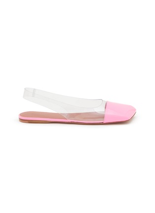 Main View - Click To Enlarge - AMINA MUADDI - Ane PVC Patent Leather Slingback Flats