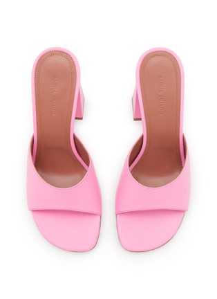 Detail View - Click To Enlarge - AMINA MUADDI - Brigitte 95 Leather Heeled Sandals