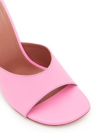 Detail View - Click To Enlarge - AMINA MUADDI - Brigitte 95 Leather Heeled Sandals