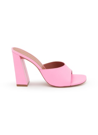 Main View - Click To Enlarge - AMINA MUADDI - Brigitte 95 Leather Heeled Sandals