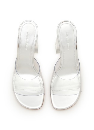 Detail View - Click To Enlarge - AMINA MUADDI - Brigitte 95 PVC Heeled Sandals
