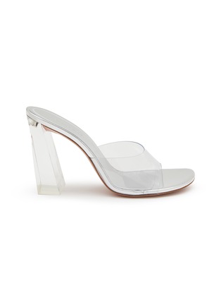 Main View - Click To Enlarge - AMINA MUADDI - Brigitte 95 PVC Heeled Sandals
