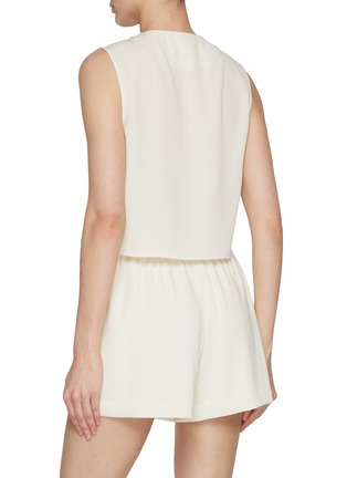 Back View - Click To Enlarge - THEORY - Button Up Sleeveless Top