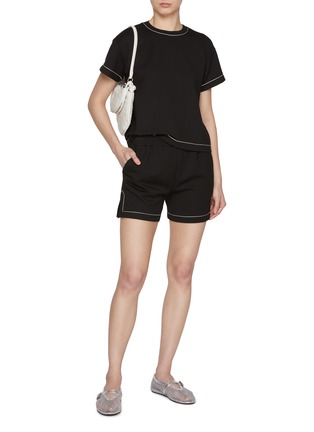 Figure View - Click To Enlarge - THEORY - Contrast Trim Jersey T-shirt