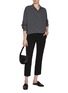 Figure View - Click To Enlarge - THEORY - Treeca Elasticated Waist Trousers