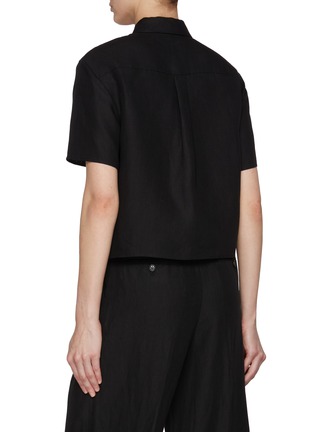 Back View - Click To Enlarge - THEORY - Cotton Crop Shirt
