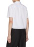 Back View - Click To Enlarge - THEORY - Cropped Cotton Shirt