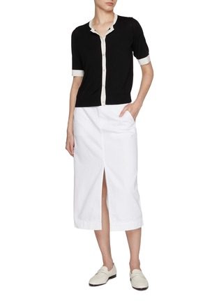 Figure View - Click To Enlarge - THEORY - Denim Pencil Skirt