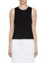 Main View - Click To Enlarge - THEORY - Contrast Trim Wool Knit Top
