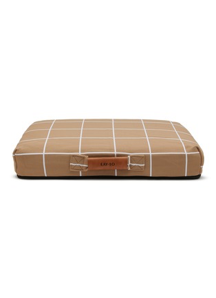 Main View - Click To Enlarge - LAY LO - Grid Small Dog Bed — Tan