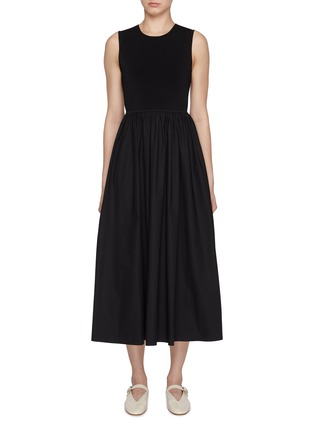 Main View - Click To Enlarge - THEORY - Sleeveless Knit Top Gathered Dress
