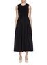 Main View - Click To Enlarge - THEORY - Sleeveless Knit Top Gathered Dress