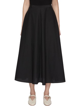 Main View - Click To Enlarge - THEORY - Flared Cotton Blend Midi Skirt