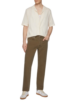 Figure View - Click To Enlarge - FRAME - The Straight Medium Wash Jeans