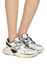 Figure View - Click To Enlarge - AMIRI - MA Runner Leather Textile Women's Sneakers