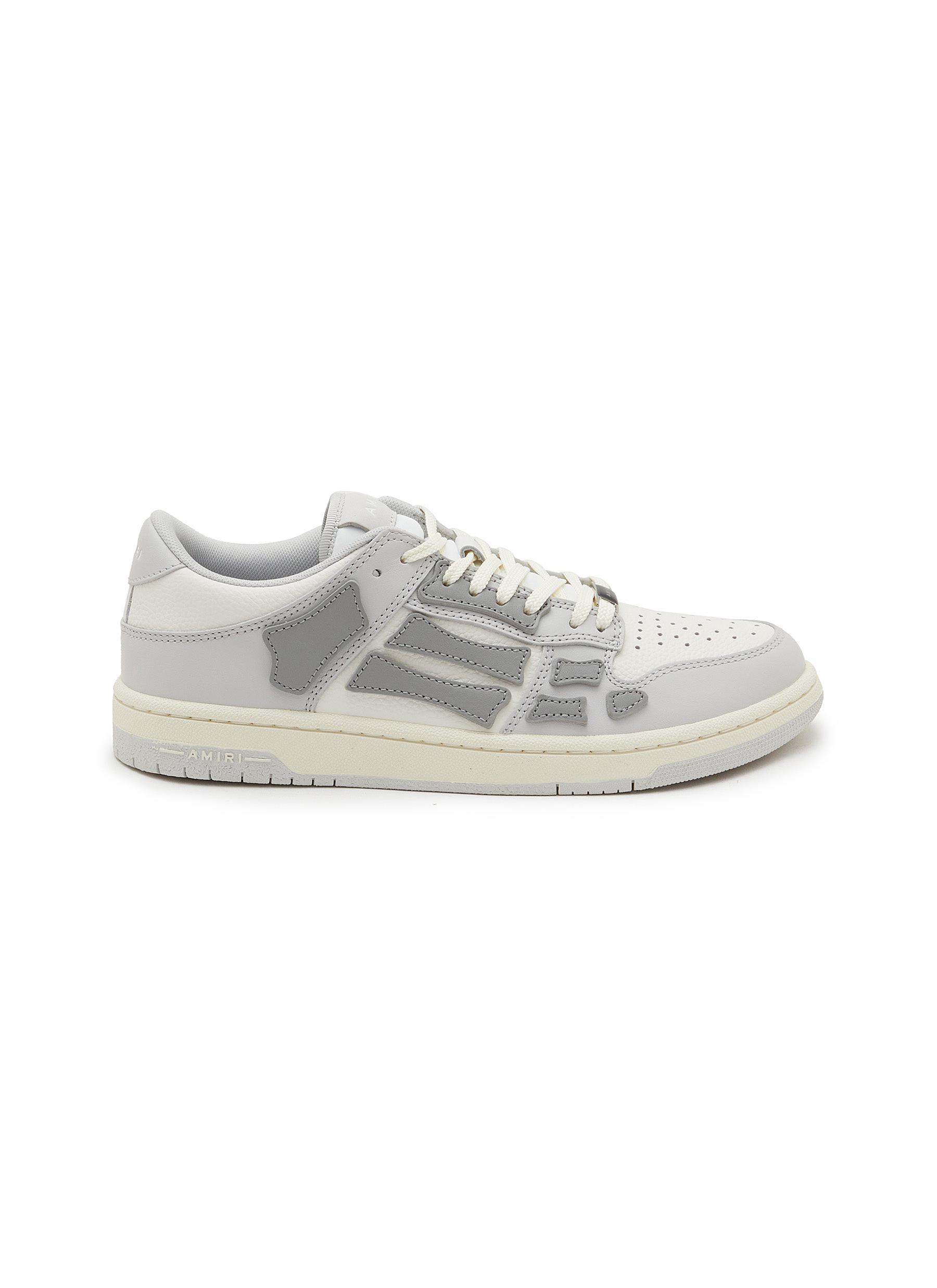 【激安アウトレット!】 | AMIRI Skel GREY | Sneakers Women's Top Low Leather Top スニーカー