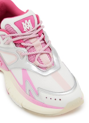 Detail View - Click To Enlarge - AMIRI - MA Runner Leather Textile Women's Sneakers