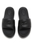 Detail View - Click To Enlarge - AMIRI - Script Leather Platform Sandals