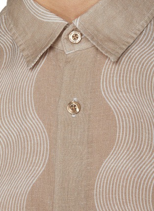  - FRESCOBOL CARIOCA - Cabana Stripe Castro Linen Shirt