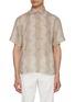 Main View - Click To Enlarge - FRESCOBOL CARIOCA - Cabana Stripe Castro Linen Shirt