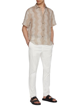 Figure View - Click To Enlarge - FRESCOBOL CARIOCA - Cabana Stripe Castro Linen Shirt