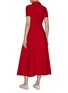 Back View - Click To Enlarge - VALENTINO GARAVANI - Crepe Couture Wool Silk Dress