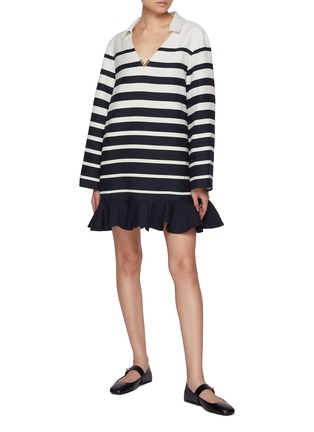 Figure View - Click To Enlarge - VALENTINO GARAVANI - Abito Campionari Crepe Couture Dress