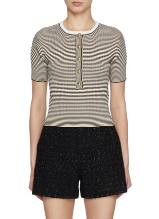 Main View - Click To Enlarge - VALENTINO GARAVANI - Maglia Pattern Crewneck T-Shirt