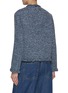 Back View - Click To Enlarge - VALENTINO GARAVANI - Textured Tweed Denim Jacket