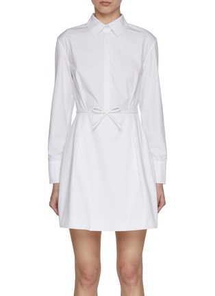 Main View - Click To Enlarge - VALENTINO GARAVANI - Cotton Poplin Shirt Dress