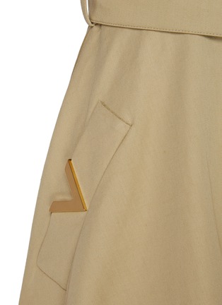  - VALENTINO GARAVANI - Belted Cotton Linen Shirt Dress