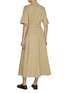 Back View - Click To Enlarge - VALENTINO GARAVANI - Belted Cotton Linen Shirt Dress