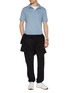 Figure View - Click To Enlarge - JAMES PERSE - COTTON SUEDED POLO SHIRT