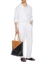 Figure View - Click To Enlarge - JAMES PERSE - DRAWSTRING LINEN PANTS