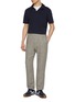 Figure View - Click To Enlarge - JAMES PERSE - COTTON SUEDED POLO SHIRT
