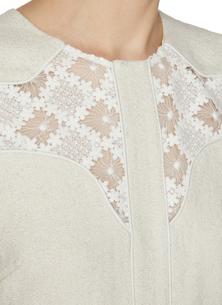  - ST. JOHN - Guipure Lace Tweed Dress