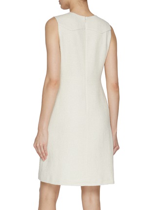 Back View - Click To Enlarge - ST. JOHN - Guipure Lace Tweed Dress