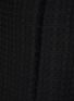  - ST. JOHN - Fringe Trim Tweed Front Slit Pencil Skirt