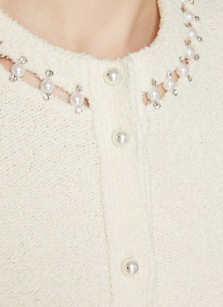  - ST. JOHN - Pearl Embellished Bouclé Jacket
