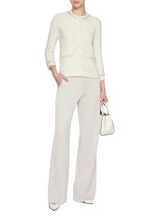 Figure View - Click To Enlarge - ST. JOHN - Pearl Embellished Bouclé Jacket