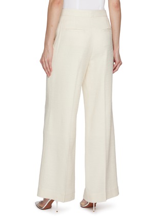 Back View - Click To Enlarge - ST. JOHN - Tweed Wide Leg Pants