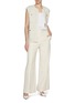 Figure View - Click To Enlarge - ST. JOHN - Tweed Wide Leg Pants