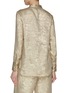 Back View - Click To Enlarge - ST. JOHN - Half Placket Metallic Blouse