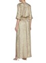 Back View - Click To Enlarge - ST. JOHN - Metallic Fluid Maxi Dress