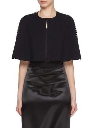 Main View - Click To Enlarge - ST. JOHN - Peral Embellished Knit Cape
