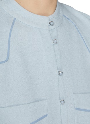  - ST. JOHN - Piping Button Down Blouse