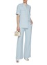 Figure View - Click To Enlarge - ST. JOHN - Piping Button Down Blouse